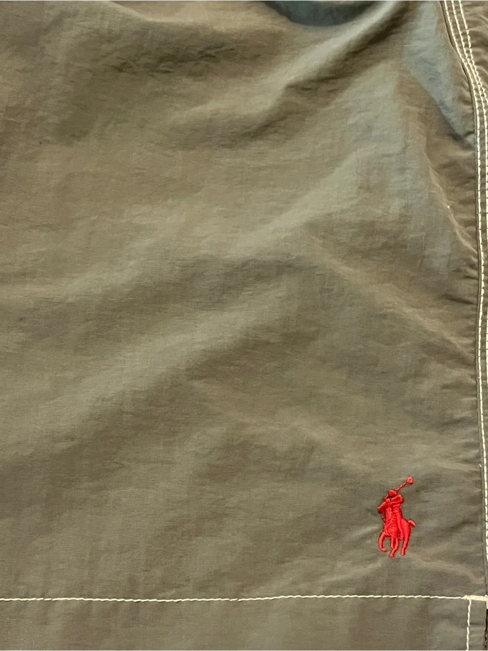 Ralph Lauren Polo Shorts Swim Trunks Olive Green Board Bathing Suit Men’s Large